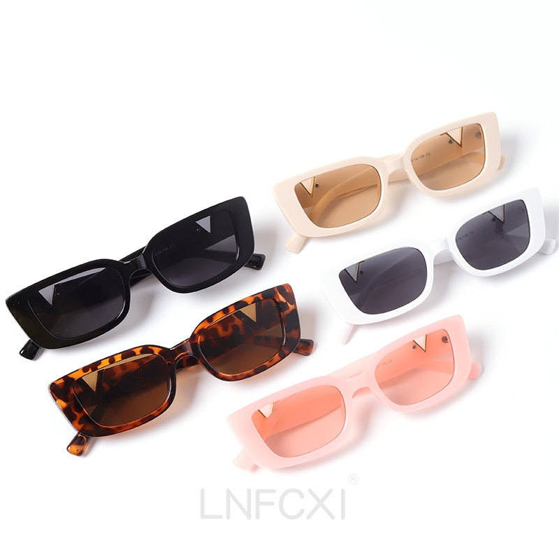 Lnfcxi Retro Small Frame Cat Eye Sunglasses For Women 2021 Luxury V Jollynova 0170