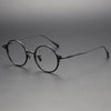 Romas Titanium Vintage Round Eyeglasses Frame