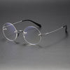 Titanium Rimless Oval Glasses Frames ZY007