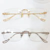 2024 New business rimless metal color-changing glasses