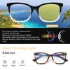 RETRO LARGE FRAME SPRING HINGE ANTI-BLUE LIGHT READING GLASSES