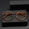 Mika Titanium Vintage Round Eyeglasses Frames