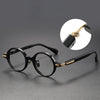 Willey Titanium Vintage Round Eyeglasses Frame