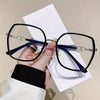 WOMEN'S FASHION LARGE FRAME GLITTER ANTI-BLUE LIGHT GLASSES