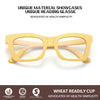 STYLISH SQUARE FRAME CANDY COLOR ANTI-BLUE LIGHT READING GLASSES