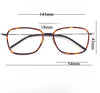 Retro Titanium Square Glasses Frame L1063