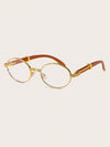 Round Framed Optical Glasses Full-Metal Frame XY6101