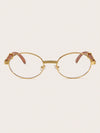 Round Framed Optical Glasses Full-Metal Frame XY6101