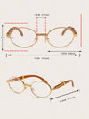 Round Framed Optical Glasses Full-Metal Frame XY6101