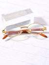 Round Framed Optical Glasses Full-Metal Frame XY6101