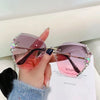 Venetian Round Gradient Pearl Sunglasses Women Fashion Design Metal Frame Sun Glasses