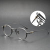 Titanium Vintage Round Eyeglasses Frames BUBBA-A