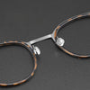 Philo Ultra-light pure titanium retro round glasses frame