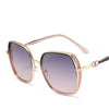 WOMEN'S FASHION LARGE FRAME GLITTER ANTI-BLUE LIGHT GLASSES