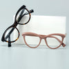 Women's Eyeglasses With Black Frame Oversize Horn-rimmed Cat Eye Glasses Computer Fashionable Glasses