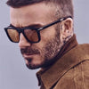 2023 Classic Men's Square Sunglasses Fashion Rivet Retro Beckham Style Driver Eyewear JN1210