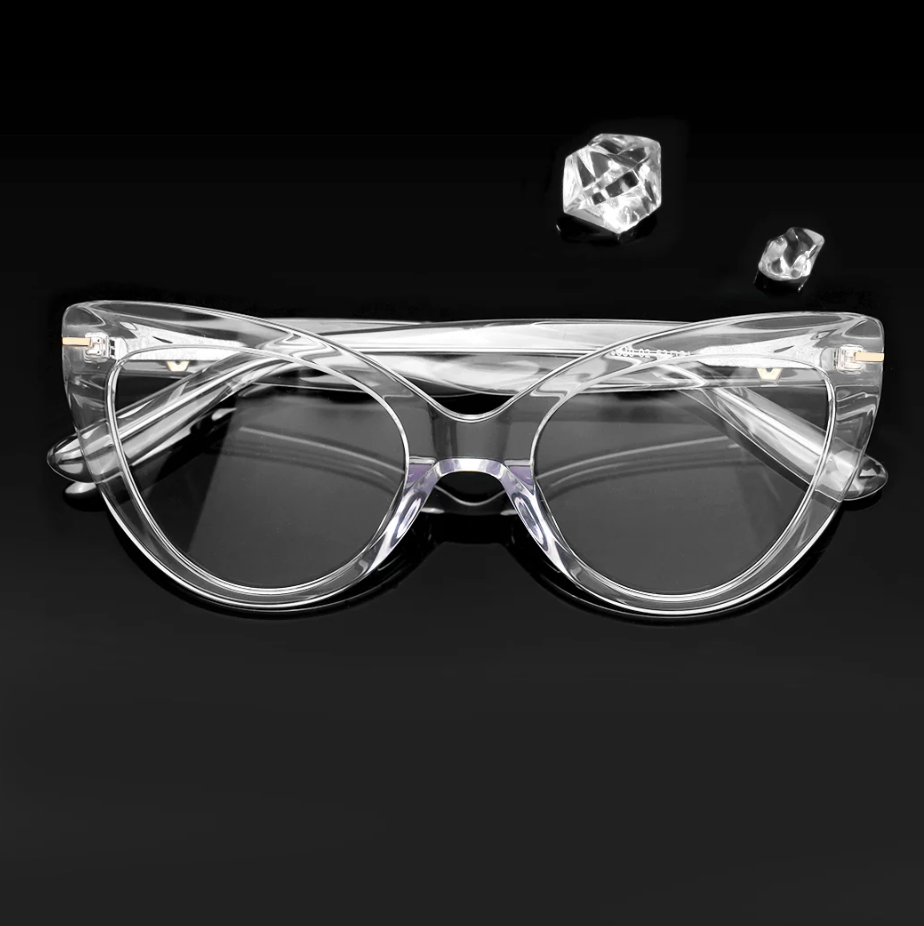 Cat Eye Crystal Clear Eyeglasses – Jollynova