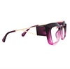 Rectangle Purple Eyeglasses