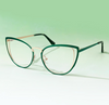 Cat Eye Green Glasses