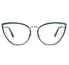 Cat Eye Green Glasses