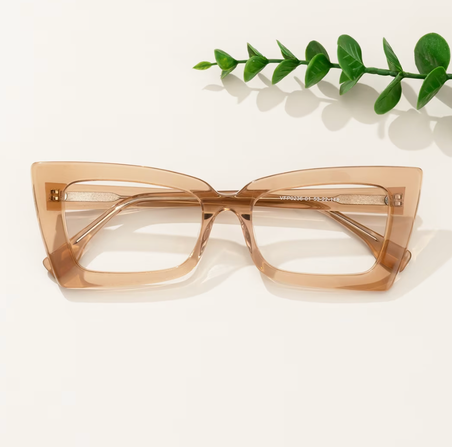 Rectangle Tawny Eyeglasses – Jollynova