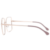 Oversized Metal Square Glasses