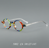 Tim Punk Retro Round Optical Acetate Glasses Frame