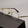 Metal Oval Glasses Frames V01