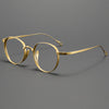 Titanium Vintage Round Eyeglasses Frames ST10519