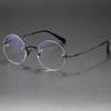 Jarek Titanium Rimless Oval Glasses Frames