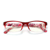 WOMEN'S FASHION PRINTED RESIN ANTI-BLUE LIGHT READING GLASSES