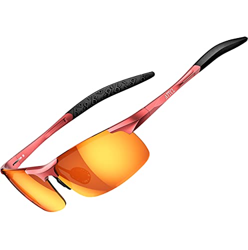 ATTCL Mens Sports Driving Polarized Sunglasses for Men Al-mg metal  Ultralight Frame