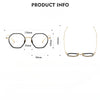 Titanium Geometric Glasses Frame KMN7311