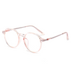 WOMEN'S COMFORTABLE TRANSPARENT ROUND FRAME ANTI-BLUE LIGHT READING GLASSES