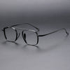 Chan Retro Titanium Square Glasses Frame