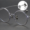 Romas Titanium Vintage Round Eyeglasses Frame