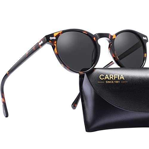 CARFIA Metal Mens Sunglasses - Polarized UV400 Protection