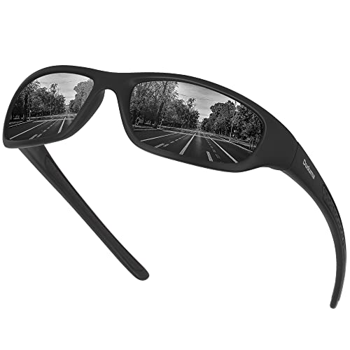 Duduma Polarized Sports Sunglasses For Men Women Running Cycling Fishing  Golf Driving Shades Sun Glasses Tr90 (grey Matte Frame