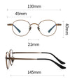 Alaric Titanium Round Glasses Frame