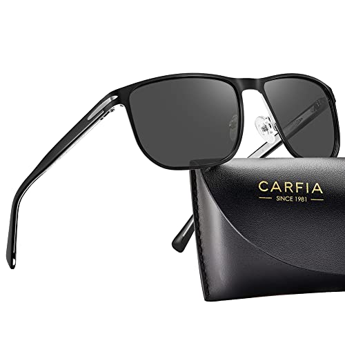 Carfia Metal Mens Sunglasses Polarized UV400 Protection for Driving Fishing  Hiki