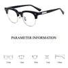 Zuk Acetate Semi-Rimless Oval Glasses Frame