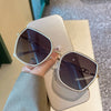 LARGE FRAME UV PROTECTION DIAMOND RIMMED SUNGLASSES