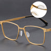 Casimir Retro Titanium Square Glasses Frame