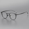 Titanium Vintage Round Eyeglasses Frames ST UF0-061