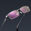 [Customized prescription]Men's Stylish Titanium Alloy Reading Glasses, Shockproof and Impact Resistant