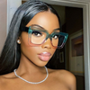 Vintage Oversize Square Glasses Women Men Big Frame Glasses For Female Gradient Spectacles Frame Punk Clear Lens Optical Eyewear