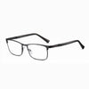 MEN'S HALF-FRAME SQUARE ANTI-BLUE LIGHT READING GLASSES