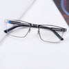 MEN'S METAL SQUARE MULTIFOCAL ANTI-BLUE LIGHT READING GLASSES