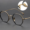 Quan Titanium Geometric Glasses Frame