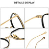 Whitney Titanium Geometric Glasses Frame